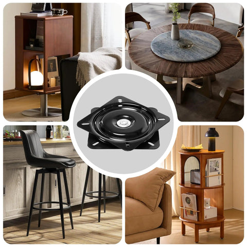 2 Pack 7 Inch Bar Stool Swivel Plate Replacement For 360 Degree Rotation with various furniture examples