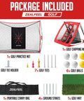 10x7ft Golf Net With Chipping Mat And Silk Target, Foldable Practice Net For Backyard Driving, Indoor Outdoor Use set