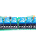 Beefy Eight Channel Relay Module With Optocoupler Isolation For PLC Automation And Industrial Control 12V DC Coil