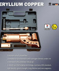 Top Shelf Beryllium Copper Nonsparking Wrench And Socket Kit For Flammable Storage Areas Non Magnetic view in case with tools and handles.
