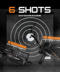AR-6 Stinger II Compact 6-Shot Repeating Crossbow Black For Stealth Hunting And Tactical Use near target
