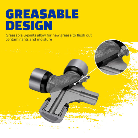 Beefed Up Greaseable Universal Joint For Ford F 150 Truck Heavy Duty U Joint Replacement with durable, greaseable design.