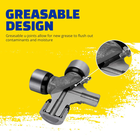 Greaseable Premium Universal Joint For Dodge Ram And Ram Heavy Duty Trucks 1500 2500 3500 4500 5500 with detailed greaseable design