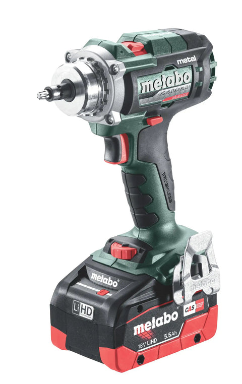Close-up of 18V Cordless Driver Drill Kit Handles Heavy Demands With Two 18V 5.5Ah Batteries And A Badass Tool Free Quick Change Chuck.