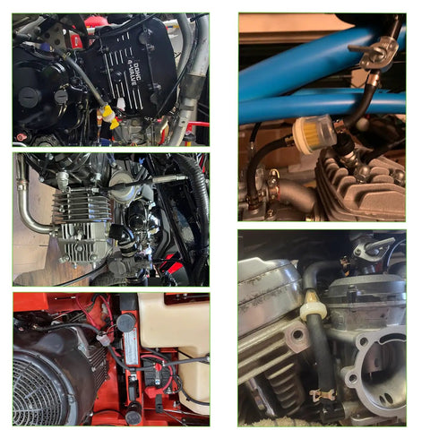 Installation of Three Sixteenth Inch ID Fuel Line Hose Ten Feet Long For Small Gas And Diesel Engines And Generators Not For Engines With Fuel Pumps Oil Resistant Hose