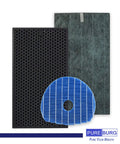 Replacement Filter Pack For Sharp KC-860U PlasmaCluster Air Purifier With H13 True HEPA, Activated Carbon, Humidifier Wicking Filter