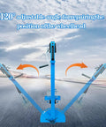 Blue Car Body Sheet Metal Repair Kit With Adjustable Dent Puller showing 120° angle adjustability for wheel repairs