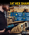 DIY Copper Pipe Swaging And Flaring Tool Set For Electric Drill 11 Piece Swage And Flare Kit demonstration with hex shank