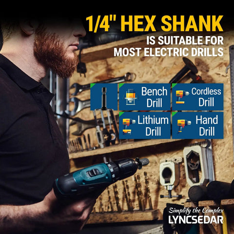 DIY Copper Pipe Swaging And Flaring Tool Set For Electric Drill 11 Piece Swage And Flare Kit demonstration with hex shank