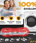 Electric Dryer Heating Element Replacement With Thermostat And Thermal Fuse Fits WED9400 Series Dryers Easy Install And Durable Aftermarket Replacement Part Game Changer with dryer in background and smiling family