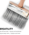 5-inch brush from Deck Stain Brush Set 3 Pack With 4 Inch 5 Inch 6 Inch Wide Brush For Stains Paints And Limewash Includes Extension Pole Perfect For Decks Fences Walls And Furniture On Wood Or Masonry