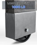 Heavy Duty Cast Iron V Groove Track Wheel With Weldable Box 6By2 Inches showing 1000 lb load capacity and durable design for sliding gates.