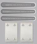 12 Pack Stainless Steel Straight Corner Brackets For Wardrobes And Cabinets Flat Brace Plates showcasing brushed finish.
