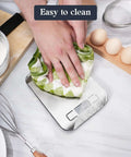 Cleaning All In One 11 Pound Digital Kitchen Scale With Six Unit Modes G Kg Lb Oz Ml Milk Ml And Tare Function