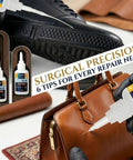 Leather Glue Pro Grade 100g Fast Setting Adhesive For Purses Shoes Car Seats Suede And Upholstery applied to purse