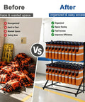 Rock Solid Commercial Life Vest Display Rack On Smooth Brake Wheels For Poolside Deck Marine Rescue Gear Storage Organizer With Top Shelf Steel Frame showcasing organized life vests.
