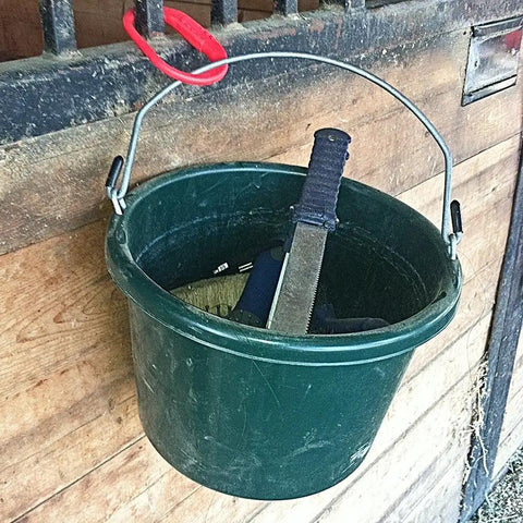 Breakaway Horse Tie For Safe Tie Outs No Slip Quick Release Under Heavy Pull Portable Reusable 5 Loop Settings Multi Purpose Horse Clip Dark Green 2 Pack on stable wall
