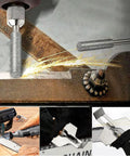 20 Piece Chainsaw Sharpening Kit With Diamond Burr Files And Angle Guide For Drill Or Rotary Tool sharpening blades