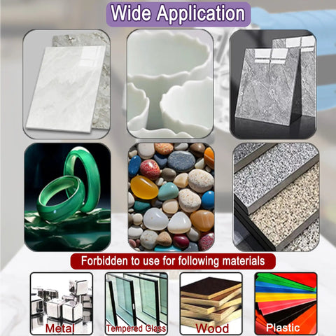 Wide application of Heavy Duty Diamond Hole Saw Kit Cuts Smooth As Silk For Tile Ceramic Porcelain Stone on various materials.