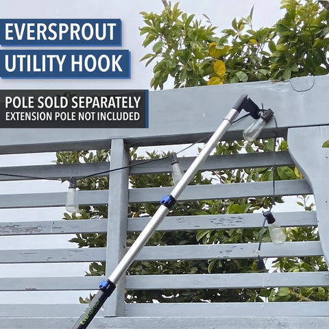 Must Have Utility Hook For Hanging String Lights And Bird Feeders Reaching High Places Lightweight Design Fits On Three Quarters Inch Acme Thread Pole Tips Hook Only No Pole