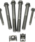 Front Lower Inner Forward Suspension Control Arm Bolt Kit Built Tough With Heavy Duty Steel, includes various bolts and fasteners.