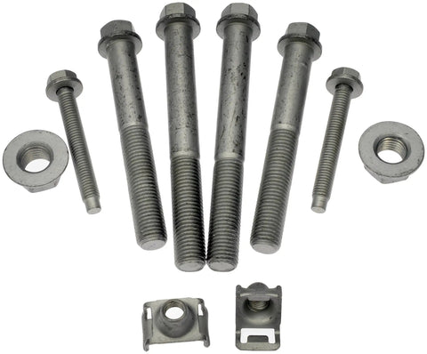 Front Lower Inner Forward Suspension Control Arm Bolt Kit Built Tough With Heavy Duty Steel, includes various bolts and fasteners.