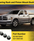 Dodge Ram 1500 Steering Rack And Pinion Mount Bushing Kit 4 Piece Replacement For 52106728AC 52113031AD 2002 To 2012