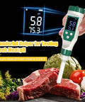 Pro Grade Food pH Meter With High Accuracy 0.01 Resolution for Sourdough and Bread Canning Meat Cheese and Water Spear Type Sensor