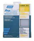 ProSand 11 Inch By 9 Inch Sanding Sheet 220 Grit Very Fine Aluminum Oxide Abrasive Packaging Front View
