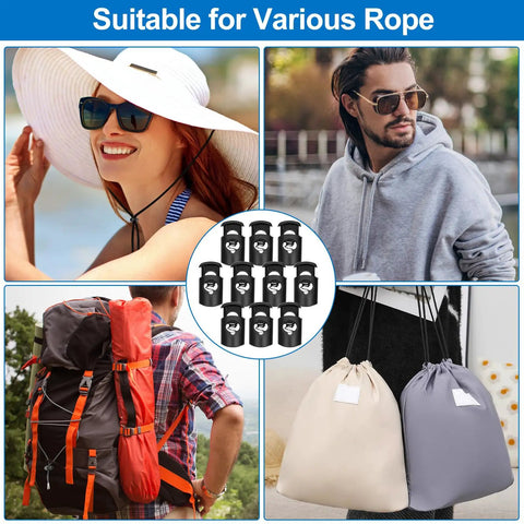 12 Pack 57 Inch Cotton Drawstrings Kit For Sweatpants Hoodies Shorts Jackets And Coats, Replacement Cords With Easy Threaders.
