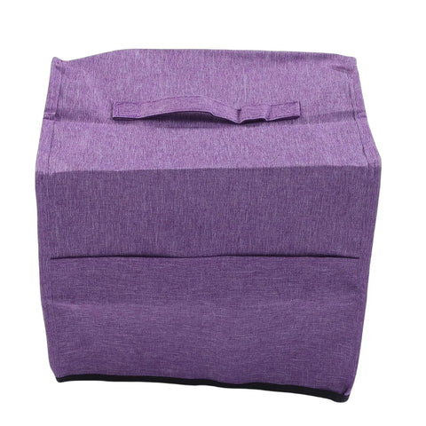 Serger Dust Cover For Overlock Machine 31x28x31cm Universal Fit Oxford Cloth Washable With Handle And Storage Pockets, Purple