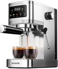20 Bar Espresso Machine With Milk Frother And Touchscreen 1350W Power For Rich At Home Lattes Cappuccinos And More Adjustable Temperature
