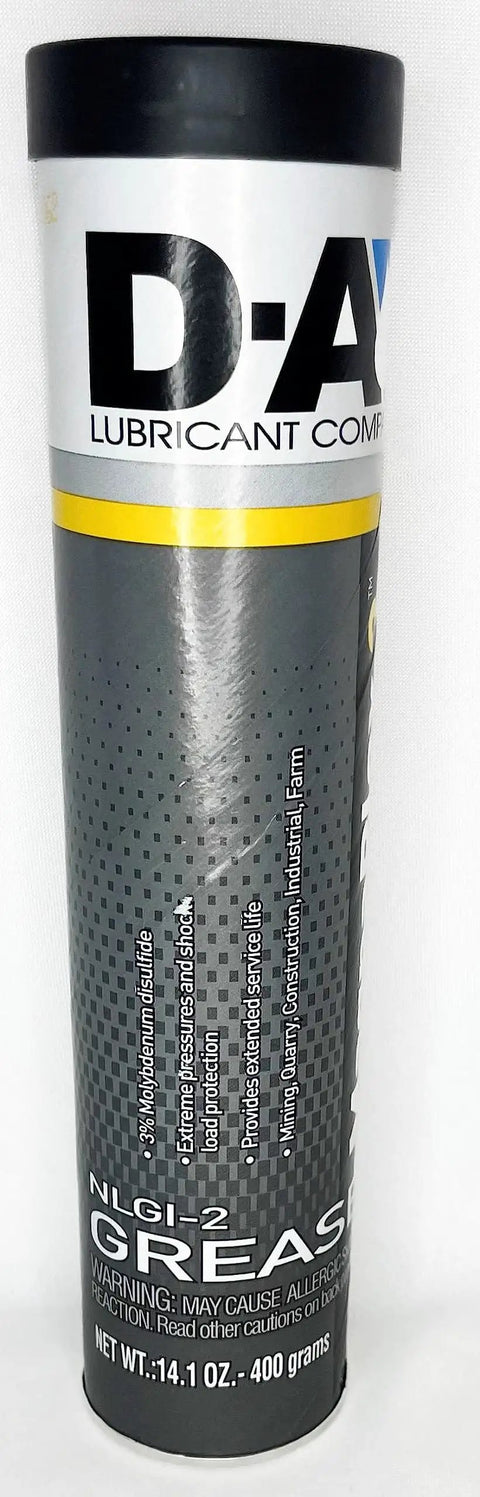 Heavy Duty Lithium Complex Grease With Three Percent Moly For High Temperature And Extreme Load Protection, NLGI Two, Fourteen Ounce Tube