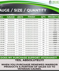 Heavy Duty 18 Gauge Brad Finish Nails Half Inch Over Galvanized Pins For Nail Gun Accessories 1000 Count Steel Tough Woodworking Hardware sizes chart.