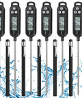 Six Pack Instant Read Meat Thermometers With Probes For BBQ And Cooking Digital Kitchen Thermometers Waterproof