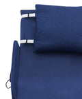 Electric Lifting Backrest For Bed With 2 To 80 Degree Adjustability Perfect Reading Or Dining Spot For Heavy Duty Hospital Bed Care And Home Comfort Setup with blue sponge cushion.