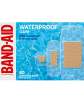 Band-Aid brand clear waterproof adhesive bandages, assorted sizes, 60 ct.