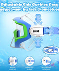 Panoramic Snorkel Mask With Top Dry Valve For Adults Kids And Teens Anti Fog Anti Leak Wide View PC Lens side buckle detail