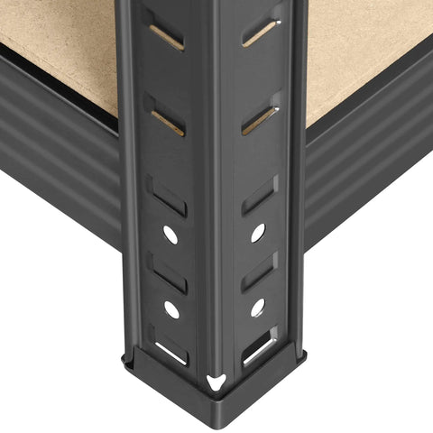 Heavy Duty 5 Tier Metal Storage Shelving Unit With Adjustable Shelves For Garage Or Kitchen Boltless Assembly Dark Gray Built Tough Real Solid No Sweat Zero Headache Storage Rack