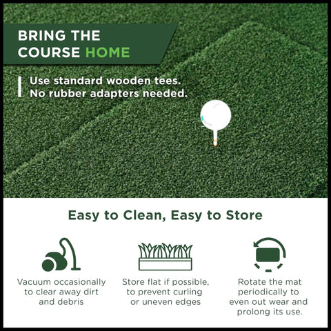 Preferred Indoor Golf Hitting Strip Professional Grade Replaceable Hitting Mat with Realistic Fairway Feel Teeline Turf image