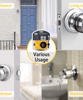 RKK door lock installation kit, yellow packaging, front view, for deadbolt and door knob hole saw.