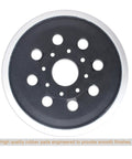 Eight Hole Five Inch Hook And Loop Sander Backing Pad Replacement for RS035, compatible with ROS10 ROS20VS, pack of 2, front view.