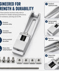 4 Pack Low Profile Aluminum Toe Clamps For CNC Router Vise Upgrade With Lateral Side Pressure anodized aluminum components