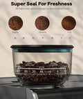 Pro Vibes Espresso Machine With Built In Burr Grinder And Milk Frother, 30 Setting Coffee Maker displaying 30 adjustable grind settings for coffee.