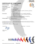 Certificate of Compliance for Manual 50A Power Transfer Switch Kit For Home Backup Power, details and signature visible
