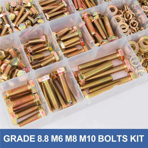 Beefy 775 Piece Bolt Nut And Washer Kit With M6 M8 M10 Set Heavy Duty Metric Hardware In A Handy Organizer Case 16 Universal Sizes