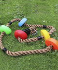 Colorful Climbing Rope Six Point Five Feet With Five Knotted Foot Holds For Kids Ninja Warrior Setup Slackline Obstacle Course