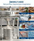 High Speed Electric Powder Sifter Machine With 40 Mesh And 100 Mesh Stainless Screens in home kitchen and bakery settings