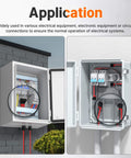 Example of 2 Port Insulated Multi Tap Wire Connector For 2 AWG To 14 AWG Aluminum To Copper Wire Adapters in electrical box