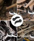 Two Pack Pry Bar Wrench Adaptor Heads With Plum Blossom Mouth And Square Mouth in use for car repair on different vehicle parts